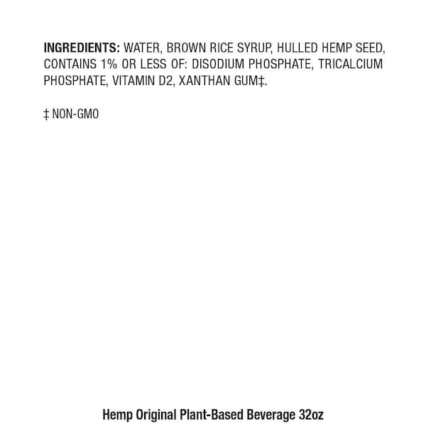 Pacific Foods Pacific Foods Original Hemp Milk 32 fl. oz. Carton, PK12 - 06600