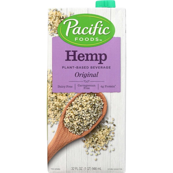 Pacific Foods Pacific Foods Original Hemp Milk 32 fl. oz. Carton, PK12 - 06600