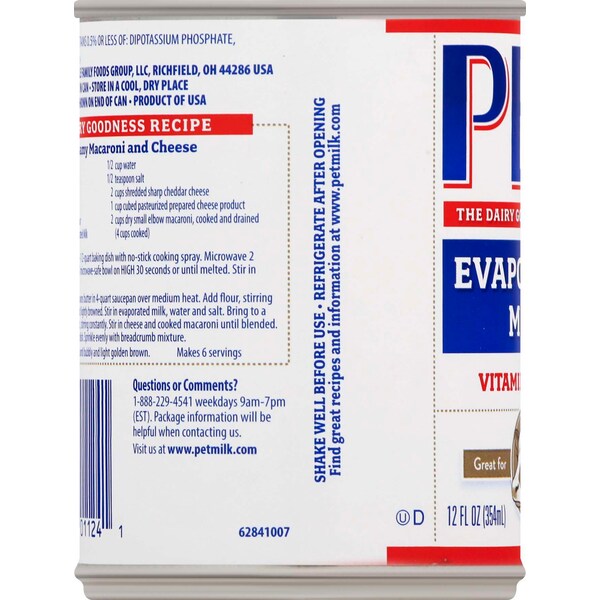 Pet Milk Evaporated Milk 12 fl. oz., PK24 - 5150001124