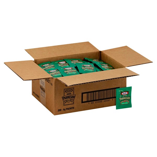 Kraft Kraft Grated Parmesan Cheese .21 oz., PK200 - 10021000666611