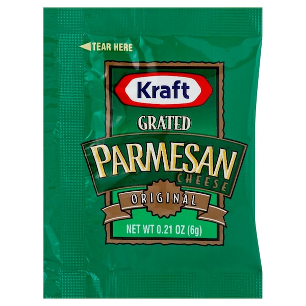 Kraft Kraft Grated Parmesan Cheese .21 oz., PK200 - 10021000666611