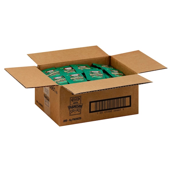 Kraft Kraft Grated Parmesan Cheese .21 oz., PK200 - 10021000666611