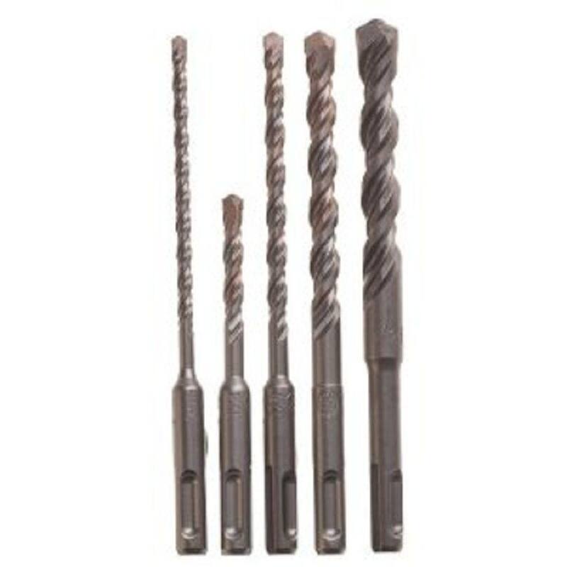 Juego de brocas para martillo rotativo Bosch Bulldog SDS-Plus con punta de carburo (5 piezas) - HCK005
