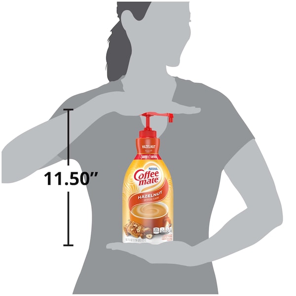 Coffee Mate Coffee-Mate Hazelnut Pump Concentrate Liquid Creamer 50.7 oz., PK2 - 00050000318315