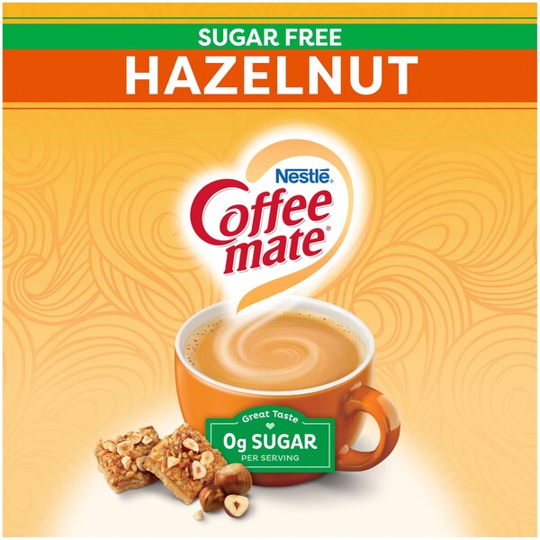 Coffee Mate Coffee-Mate Sugar Free Hazelnut Powder Creamer 10.2 oz. Canister, PK6 - 00050000327980