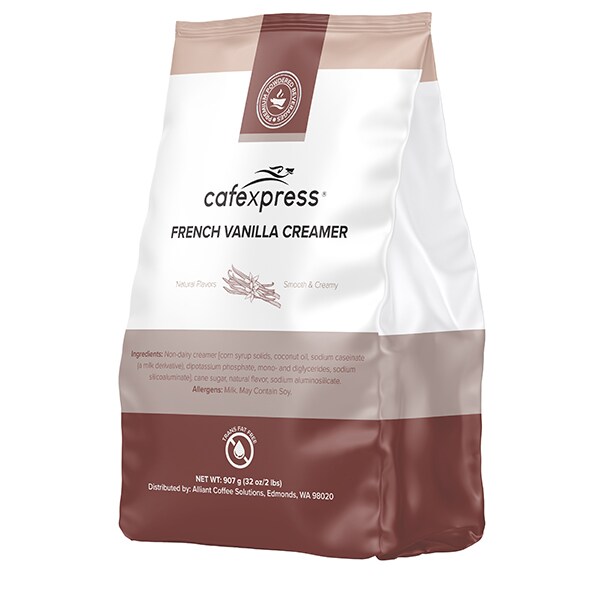 Cafexpress French Vanilla Creamer Powder, 2 Lb Bags, PK6 PK - 014385