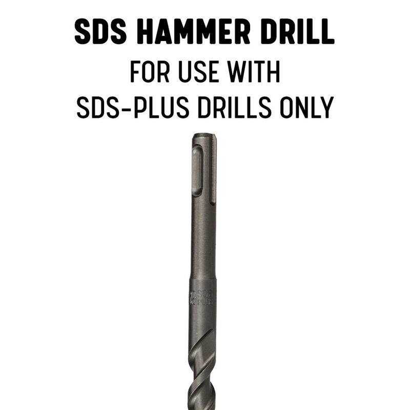 Broca de martillo de albañilería con punta de carburo SDS-Plus de 5/8 pulgadas x 18 pulgadas - SDS5818