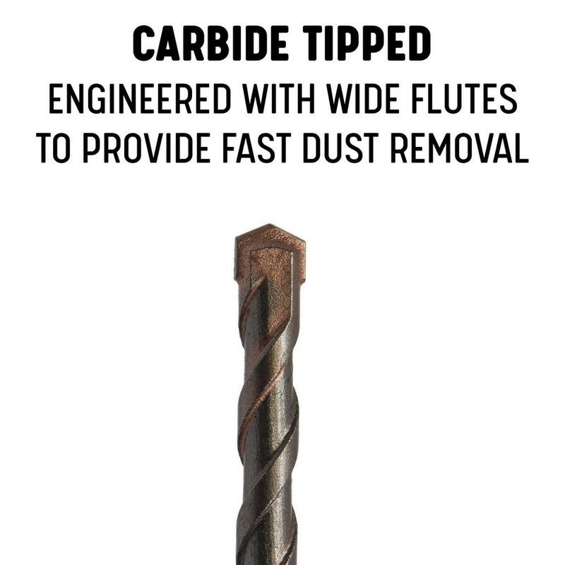 Broca de martillo de albañilería con punta de carburo SDS-Plus de 5/8 pulgadas x 18 pulgadas - SDS5818