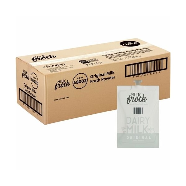Lavazza Froth Powder Freshpacks, f/Cappuccinos, Real Milk, 7 WE, 72PK - LAV48002