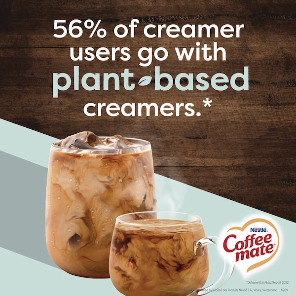 Coffee Mate Plant-Based Oat Milk Liquid Creamers, Natural Vanilla, 0.38 oz Mini Cups, 50PK - 12536842
