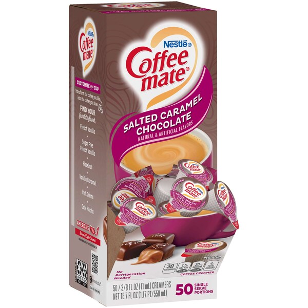 Nestle Salted Caramel Chocolate Single Serve Liquid Creamer .375 oz., PK200 - 00050000771974U