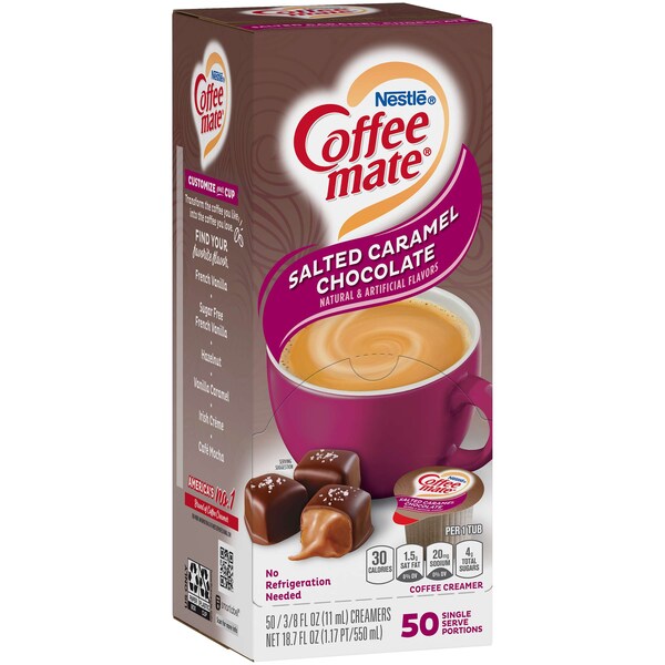Nestle Salted Caramel Chocolate Single Serve Liquid Creamer .375 oz., PK200 - 00050000771974U