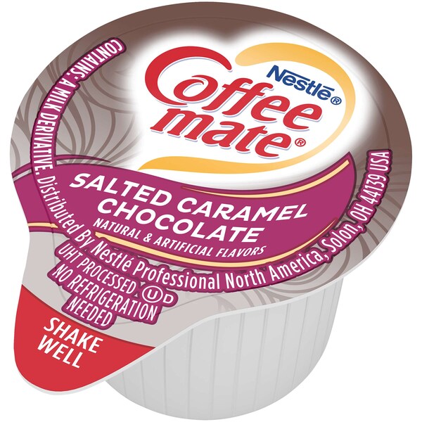 Nestle Salted Caramel Chocolate Single Serve Liquid Creamer .375 oz., PK200 - 00050000771974U