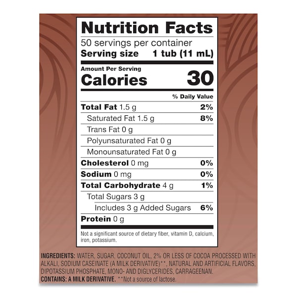 Coffee Mate Liquid Coffee Creamer, Cafe Mocha, 0.38 oz Mini Cups, PK200 - 35115CT