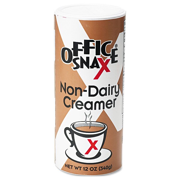 Office Snax Powdered Non-Dairy Creamer, Regular, 12 oz Canister, PK24 - 0020CT