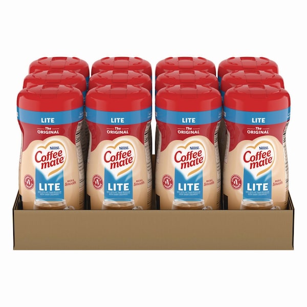 Coffee Mate Powdered Original Lite Creamer, 11 oz Canister, PK12 - 74185CT