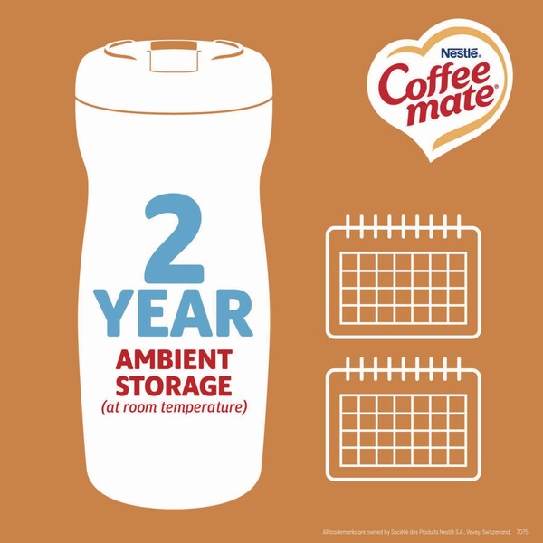 Coffee Mate Powdered Original Lite Creamer, 11 oz Canister, PK12 - 74185CT