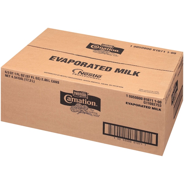 Carnation Nestle Carnation Vitamin D Added Evaporated Milk No 10 Can, PK6 - 10050000010711