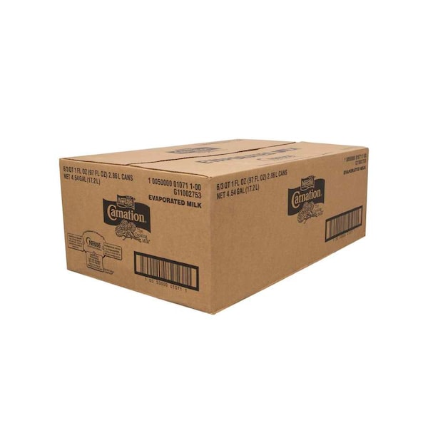 Carnation Nestle Carnation Vitamin D Added Evaporated Milk No 10 Can, PK6 - 10050000010711