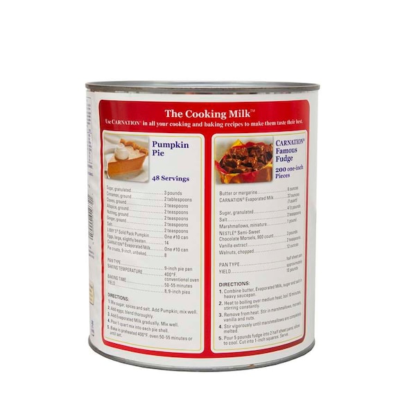 Carnation Nestle Carnation Vitamin D Added Evaporated Milk No 10 Can, PK6 - 10050000010711