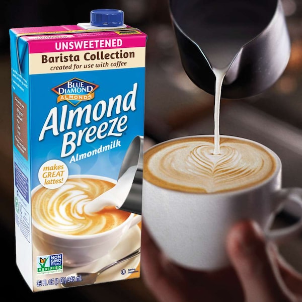 Almond Breeze Unsweetened Original Barista Blend Almond Milk 32 oz., PK12 - 21003