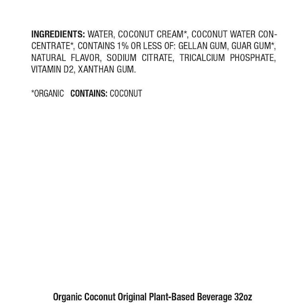 Pacific Foods Pacific Foods Organic Original Coconut Milk 32 fl. oz. Carton, PK12 - 06750