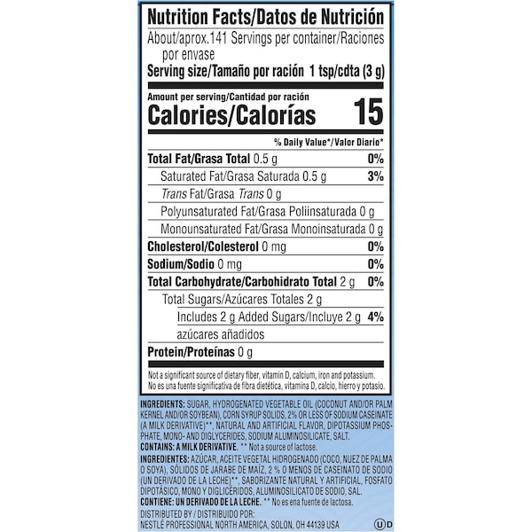 Coffee Mate Creamer, French Vanilla Canister, PK12 - 35775CT