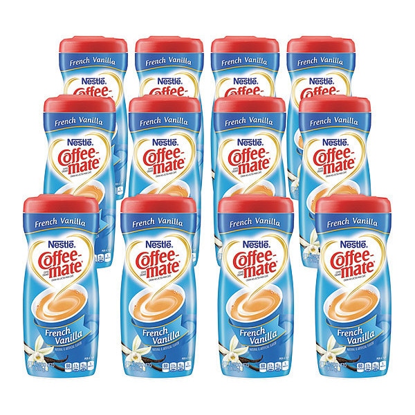 Coffee Mate Creamer, French Vanilla Canister, PK12 - 35775CT