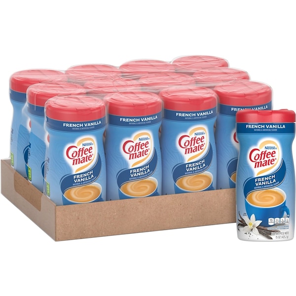 Coffee Mate Creamer, French Vanilla Canister, PK12 - 35775CT
