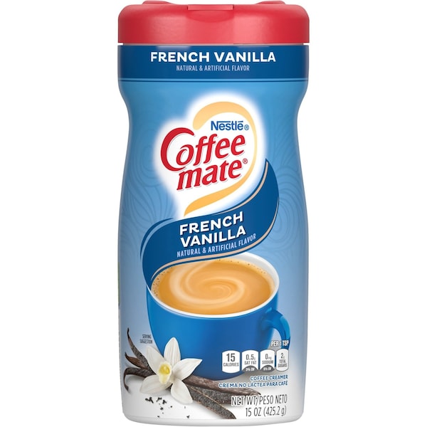 Coffee Mate Creamer, French Vanilla Canister, PK12 - 35775CT