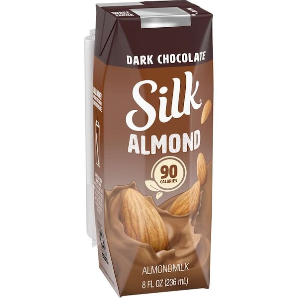 Silk Silk Aseptic Pure Almond Dark Chocolate 8 fl. oz., PK18 - 136460