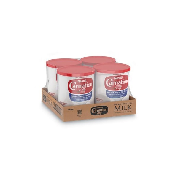 Nestle Instant Nonfat Dry Milk, Unsweetened, 22.75 Oz Canister, 4PK - 22928CT