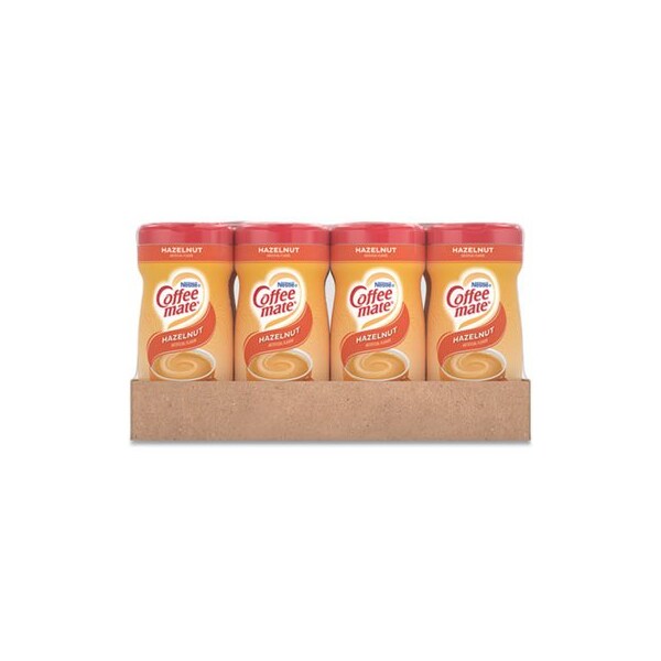 Nestle Coffeemate, Non-Dairy Powdered Creamer, Hazelnut, 15 Oz Canister, 12PK - 12345CT