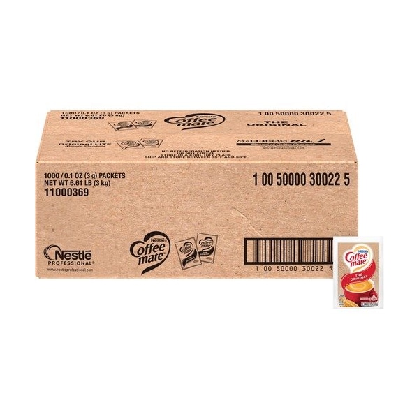 Nestle Powdered Creamer, Original, 3g Packets, White, 1000PK - NES30022