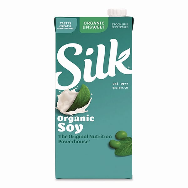 Silk Soymilk, Unsweetened Original, 32 oz, 6PK - WWI00106