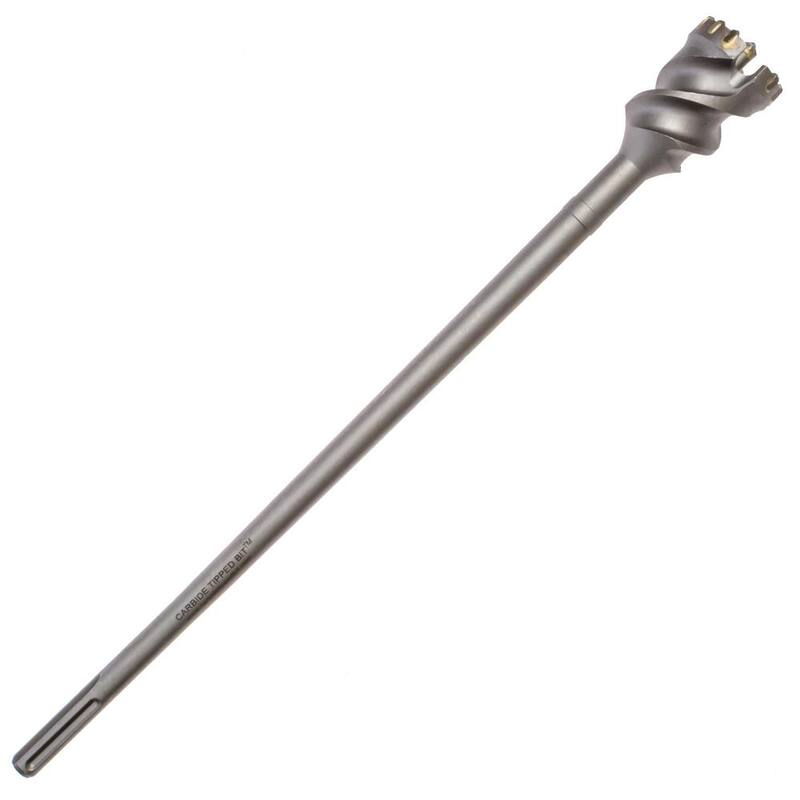 Broca de taladro de perforación SDS Max de carburo de 2.5 pulgadas x 24 pulgadas - 25CTBK24