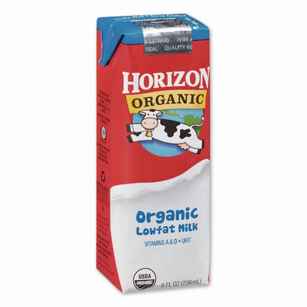 Horizon Organic Low Fat Milk, 1% Plain, 8 oz, 18PK - 061223