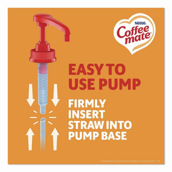 Coffee Mate Liquid Creamer Pump Bottle, Caramel, 50.7 oz Pump Bottle, 2PK - NES73358CT