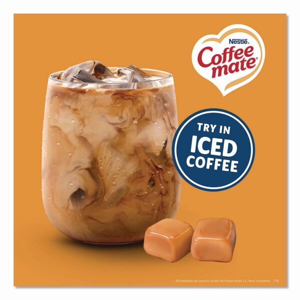 Coffee Mate Liquid Creamer Pump Bottle, Caramel, 50.7 oz Pump Bottle, 2PK - NES73358CT