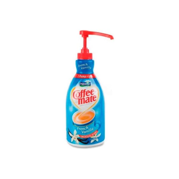 Nestle Coffee mate Non Dairy Liquid Pump Bottle, French Vanilla, 50.7 oz. - NES31803