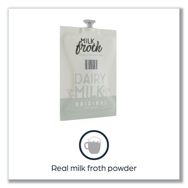 Flavia Dairy Milk Froth Powder Freshpack, Original, 0.46 oz Pouch, 72PK - 48002