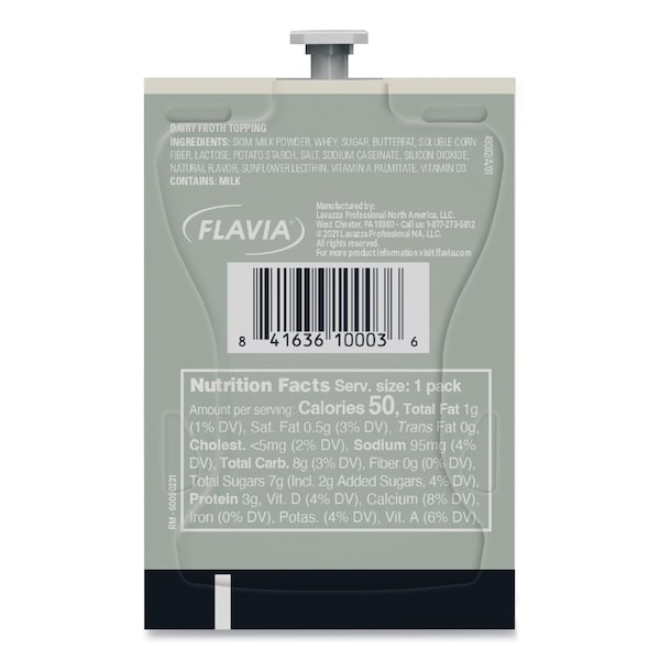 Flavia Dairy Milk Froth Powder Freshpack, Original, 0.46 oz Pouch, 72PK - 48002