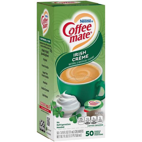 Coffee Mate Coffee-Mate Irish Crme Single Serve Liquid Creamer .375 oz. Cup, PK200 - 10050000351128