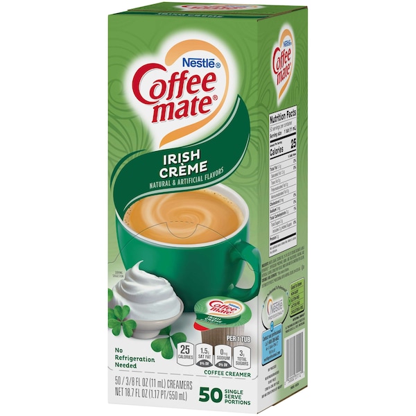 Coffee Mate Coffee-Mate Irish Crme Single Serve Liquid Creamer .375 oz. Cup, PK200 - 10050000351128