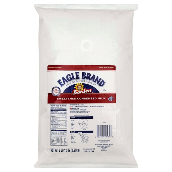 Eagle Group Eagle Kosher Sweetened Condensed Milk Pouch - 140 oz. Pouch, PK3 - 5272910565