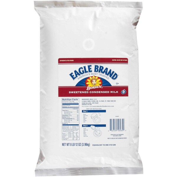 Eagle Group Eagle Kosher Sweetened Condensed Milk Pouch - 140 oz. Pouch, PK3 - 5272910565