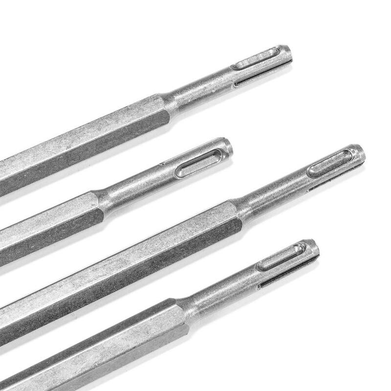 Set de brocas métricas y martillo rotativo de acero XtremepowerUS SDS-Plus (17 piezas) - 32605-XP1