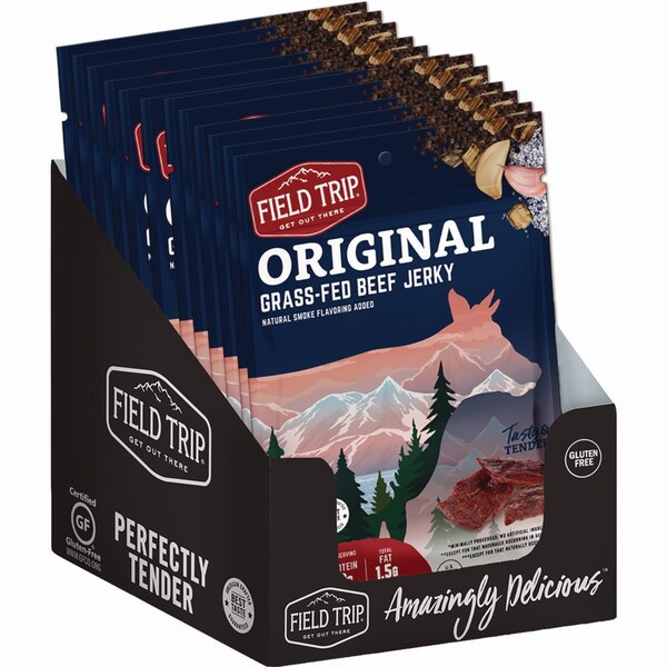 Field Trip Beef Jerky, Original, 1 oz Bag, 12PK - FLD00503