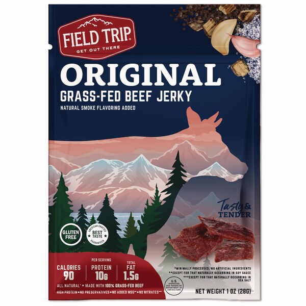 Field Trip Beef Jerky, Original, 1 oz Bag, 12PK - FLD00503