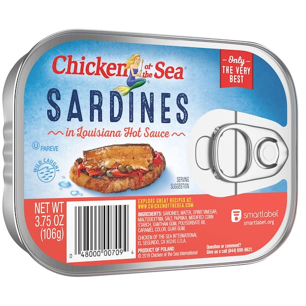 Chicken Of The Sea Chicken Of The Sea Sardines In Hot Sauce 3.75 oz., PK18 - 00048000187093